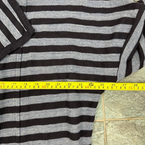 Lands End Cardigan Womens Large 14-16 Blue Open Front Sweater Pocket Blazer Knit - Picture 6 of 7